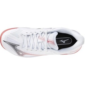 Resim Mizuno Wave Exceed Court Cc Kadın Tenis Ayakkabısı Beyaz / Pembe Çok Renkli 