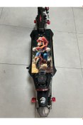 Resim bisiklet dünyam Onvo RX4 Pleksi Tabanlık / Scooter Deck Yapışkanlı 3MM Yeni Retro Mario 
