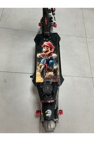 Resim bisiklet dünyam Onvo RX4 Pleksi Tabanlık / Scooter Deck Yapışkanlı 3MM Yeni Retro Mario 