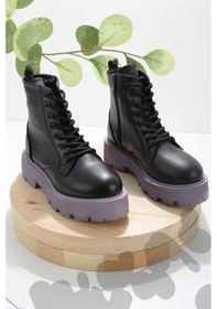 Resim Siyah Lila Kadın Bot & Bootie K02678020309 Siyah 