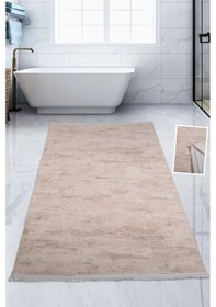 Resim Nova Krem 100x200 Cm Büyük Ebat Banyo Paspası Spor Saçaklı Kaymaz Krem 