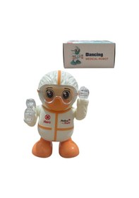 Resim Robot Pilli Işıklı Sesli Müzikli Medical Dancing Robot 18 Cm Robot 
