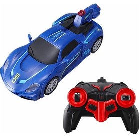 Resim Mey İthalat Transforming Robot Racer Uzaktan Kumandalı Sesli Ve Işıklı Robotlar Kırmızı 