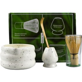 Resim 4 Adet Japon Tarzı Matcha Seti Matcha Kasesi Ağızla Şarkı Dönek Çay Ucu Aracı Matcha Kuyruk Duruşu 
