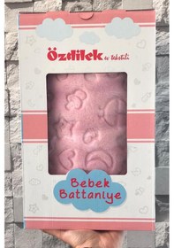 Resim Özdilek Embos Peluş Bebek Battaniyesi 100 X 120 Pembe 