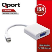 Resim Qport Q-dp-vgm 0.15metre Mdp-vga (d) Görüntü Adaptörü Beyaz 1080p 