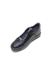 Resim LUCIANO BELLINI LUCIANO BELLİNİ SİYAH DERİ ERKEK SNEAKER AYAKKABI 