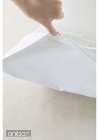 Resim 2'li Beyaz Yastık Kılıfı 50x70 Cm, %100 Pamuk, 83tel 