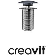 Resim Creavit Sf030 Pop-up Sifon Başlığı Basalt Mattaşmasız Krom Lavabo 