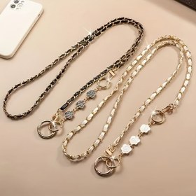 Resim Moda kamelyalı zincirli mesajcı çanta askısı, şık telefon kayış, seyahat aksesuar, çıkartılabilen cep çekici ipi 