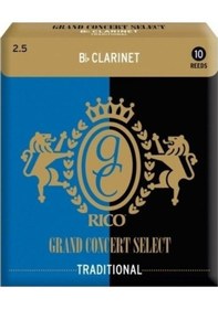Resim D'addario Rgc10bcl250 Grand Concert Bb Klarnet Kamışı No: 2.5 Orta Seviye/eğitim - 10'lu Paket Esnek Ve Kolay Çalım, Dengeli Tepki Ve Kararlı Performans 