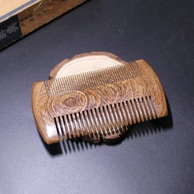 Resim Kadınlar Erkekler Yeşil Sandal Ağacı Cep Sakal ve Saç Tarakları Kullanın Rahat Kullanım Klasik Stil El Yapımı Doğal Ahşap Tarak İnce ve Geniş Dişli 