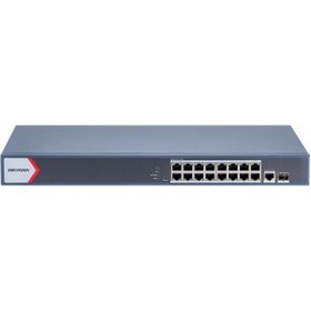 Resim Hikvision DS-3E1518P-EI/M 16 Port 130w 1xGigabit Uplink 1xSfp Gigabit Poe Switch 