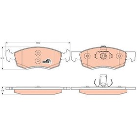 Resim Dacia Logan Mcv 2007-2011 Arası 1.6 16v Hi-flex, 1.5 Dci, 1.4, 1.6, 1.6 16v, 1.6 Mpı 85 Trw Marka Ön Balata 