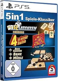 Resim MyRummy 5'i 1 Arada Oyun Klasikleri - 4'ü Bir Arada - Tavla - Kadın - Değirmen - Tüm Aile için PS5 için 