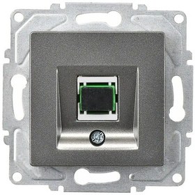 Resim Eqona Radius Neoline Fiber Optik Data Prizi, Füme Mekanizma + Tuşkapak 