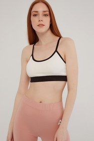 Resim Modaset Destekli Spor Sütyeni Siyah-beyaz 
