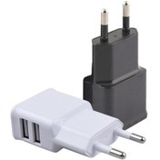 Resim Duvar Şarj Cihazı 5 V/2a 2-port Usb Duvar Şarj Cihazı Ev Seyahat Fişi Güç Ac Adaptörü Çoğu Cep Telefonu İçin Hızlı Şarj Blok Küp 