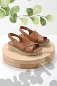 Resim Bambi Taba Leather Kadın Sandalet K05281203003 