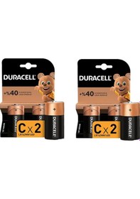 Resim Duracell Lr14/Mn1400 Alkalin Orta Boy C Pil 2 x 2'li 