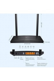 Resim Delixa TP-LINK ARCHER VR400 1200 Mbps VDSL2 MODEM 