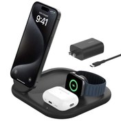 Resim Belkin WIZ029VFBK Qi2 15W 3-1 Magsafe Şarj Cihazı-Siyah 
