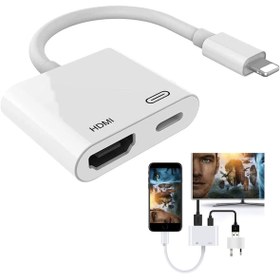 Resim Genel Markalar Hdmı 1080p Full Hd Iphone, Ipad To Tv Bağlantı Kablosu Ses/video Adaptörü Av Lightning Dönüştürücü 