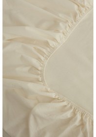 Resim Karaca Home Basic %100 Pamuk Çift Kişilik Lastikli Çarşaf Ekru 