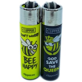 Resim Clipper İkili Taşlı gazlı Çakmak 