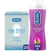 Resim Durex Yok Ötesi XL İnce Prezervatif 20'li + Aloe Vera Kayganlaştırıcı Jel 200 ML 