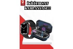 Resim Ceylan Adam 2025 Model Akıllı Saat ve Bluetooth Kulaklık 5.0 Bluetooth Bağlantılı Dokunmatik Ekran 