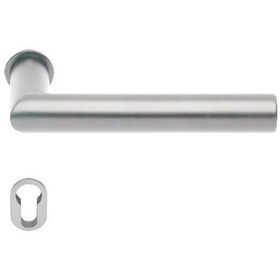 Resim Hafele Kapı Kolu Seti Mini Werner Barelli Mat Paslanmaz Çelik 