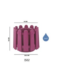 Resim Serinova İstanbul Çit Yuvarlak Saksı 2.6 Lt 09028948 