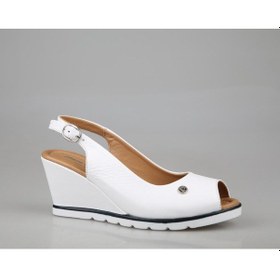 Resim Pierre Cardin Pc-54596 Beyaz Kadın Topuklu Ayakkabı Beyaz 