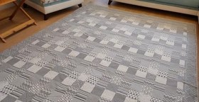 Resim Nordik Denge – Geometrik Modern Halı Örtüsü 