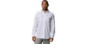 Resim Columbia Silver Ridge Utility II Erkek Uzun Kollu Gömlek Beyaz Renk M Beden Outdoor Kullanım İçin 