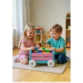 Resim Freedom Storee URT046-002 Çek Çek Arabam - Pembe 