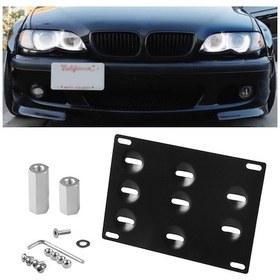 Resim Sones Subaru İçin Araba Ön Tampon Çekme Kancası Plaka Montaj Braketi Tutucu 