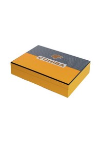Resim Cohiba Sarı-gri Nokta Desenli Sedir Humidor Puro Kutusu - Tr8784 
