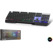 Resim HADRON Nodar Ledli Q Slim Oyun Klavyesi ND868 