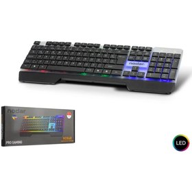 Resim HADRON Nodar Ledli Q Slim Oyun Klavyesi ND868 