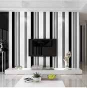 Resim Mobilya Yenileme İçin 3d Siyah Beyaz Peel Ve Çubuk Duvar Kağıdı Kendinden Yapışkanlı Temas Kağıdı Çıkarılabilir Su Geçirmez Duvar Kağıdı 45 500cm 