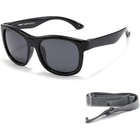 Resim Klassnum2025 Çocuk Polarize Güneş Gözlüğü 1-3 Yaş Uv400 Korumalı Yumuşak Çerçevewhıtegreen51gri Gri 