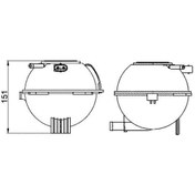 Resim Mahle Crt22000s - Genleşme Kavanozu Radyatör Yedek Su Deposu Pol 
