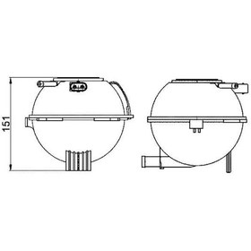 Resim Mahle Crt22000s - Genleşme Kavanozu Radyatör Yedek Su Deposu Pol 