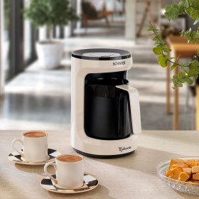 Resim Schafer Kahvecim Otomatik Türk Kahve Makinesi-Krem 