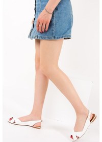 Resim Fox Shoes Beyaz Kadın Sandalet 9726106609 