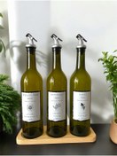 Resim Trend Home Life 3 lü Ayçiçekyağı, Zeytinyağı, Sirkelik 750 ml Cam Şişe Yağlık Yağdanlık Sosluk 