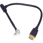 Resim Hdmi Şase Kablolu Mini HdLer Için Kirilan Uç 16 Pinli 