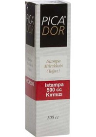 Resim Kayakirtasiye Picador Istampa Mürekkebi Kırmızı 500Cc 1/2 